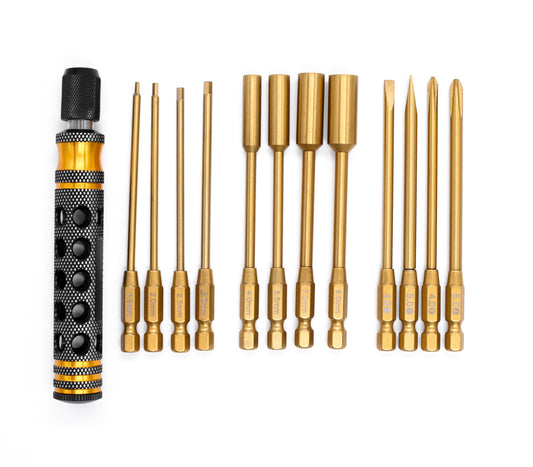 Premium 12-in-1 Magnetic & Locking Screwdriver Set with