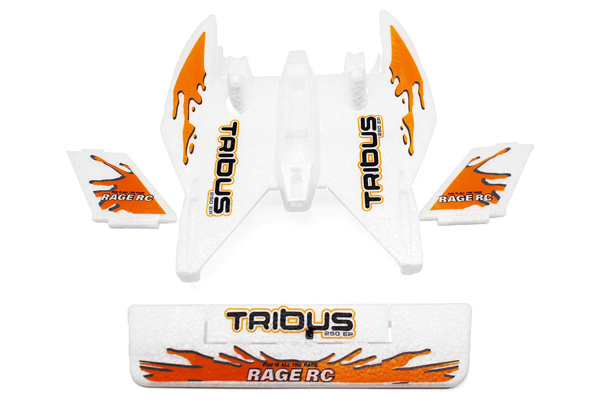 Foam Parts Set with Orange Decals; Tribus