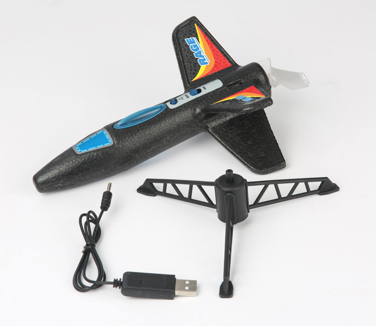 Spinner Missile - Black Electric Free-Flight Rocket