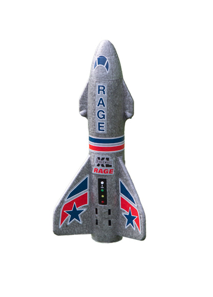 Spinner Missile XL Electric Free-Flight Rocket, Gray