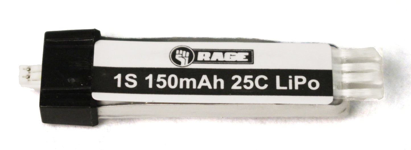 150mAh 1S 3.7V 15C LiPo Battery, Ultra-Micro Connector