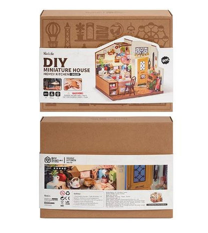 Rolife Cozy Kitchen DIY Miniature House Kit