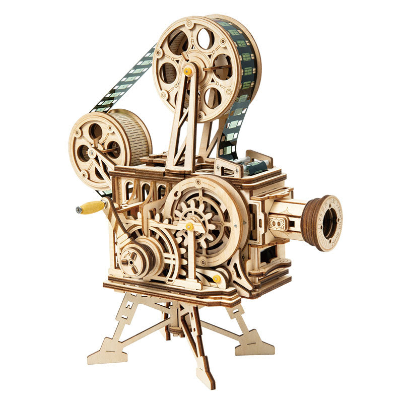 Mechanical Wood Models; Vitascope - working projector,