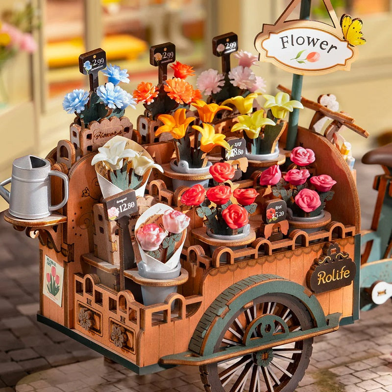 Blossom Cart 3D Wooden Puzzle