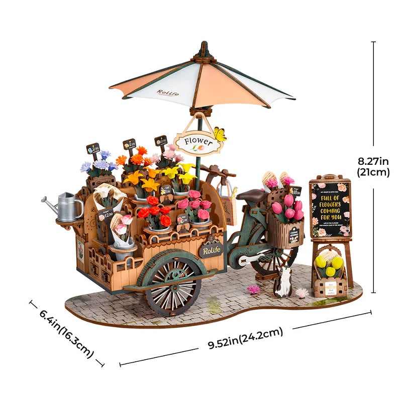 Blossom Cart 3D Wooden Puzzle