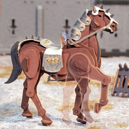 Rowood Warrior-Horse 3D Wooden Puzzle