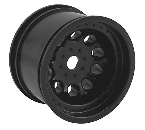 2.2 REVOLVER WHEELS BLACK FR RURTLER & STAMPEDE