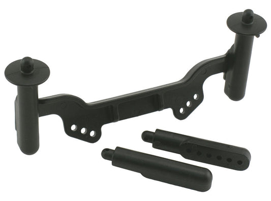 ADJUSTABLE FRONT BODY MOUNTS & POSTS FOR SLASH & RUSTLER