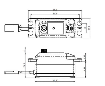 Black Edition Low Profile Brushless Digital Servo