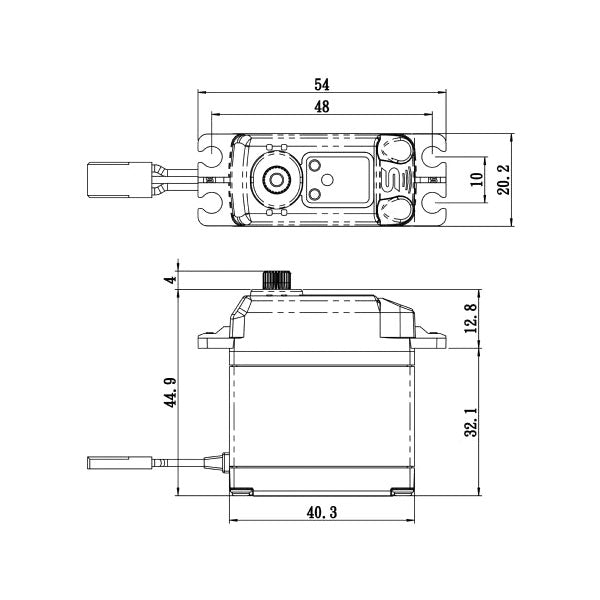 Coreless Digital Servo 0.14sec / 444.4oz @ 6V