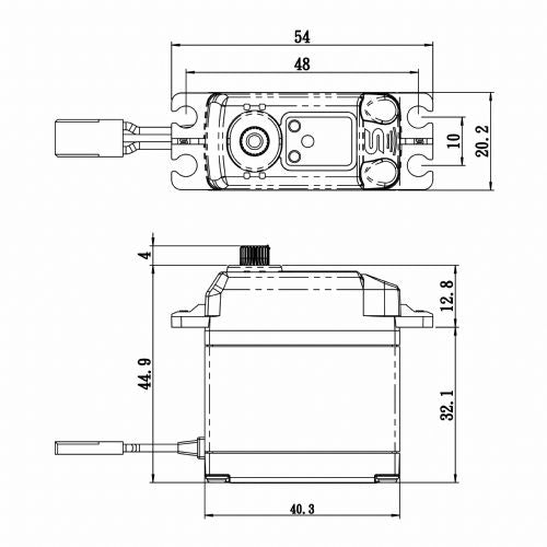 Coreless Digital Servo 0.16sec / 500oz @6v