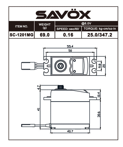 Hi Torque Tall case Coreless Digital Servo,