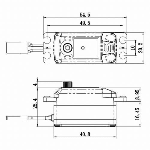 Low Profile Digital Servo 0.09sec / 125oz @ 6V