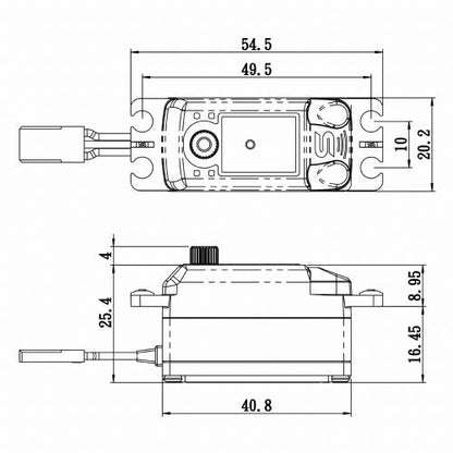 Low Profile Digital Servo 0.09sec / 125oz @ 6V