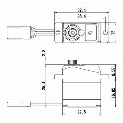 Micro Digital MG Servo 0.10sec / 30oz @ 6V