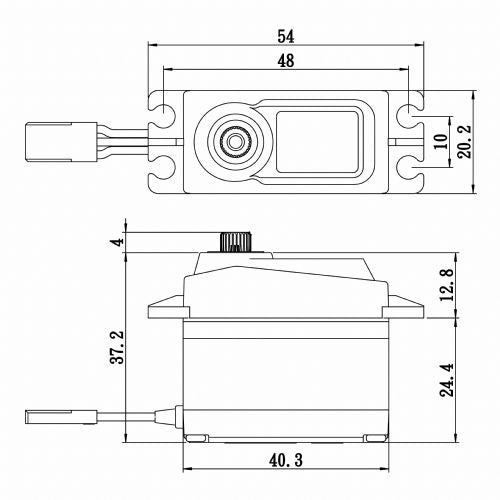 Standard Size Coreless Digital Servo 0.15sec / 277oz @ 6V