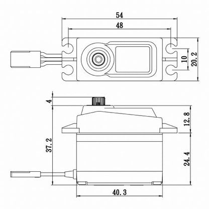 Standard Size Coreless Digital Servo 0.15sec / 277oz @ 6V