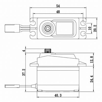 Standard Size Coreless Digital Servo .08/166 @ 6V