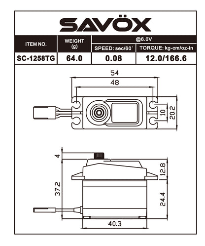 STD SIZE CORELESS DIGITAL SERVO .08/166