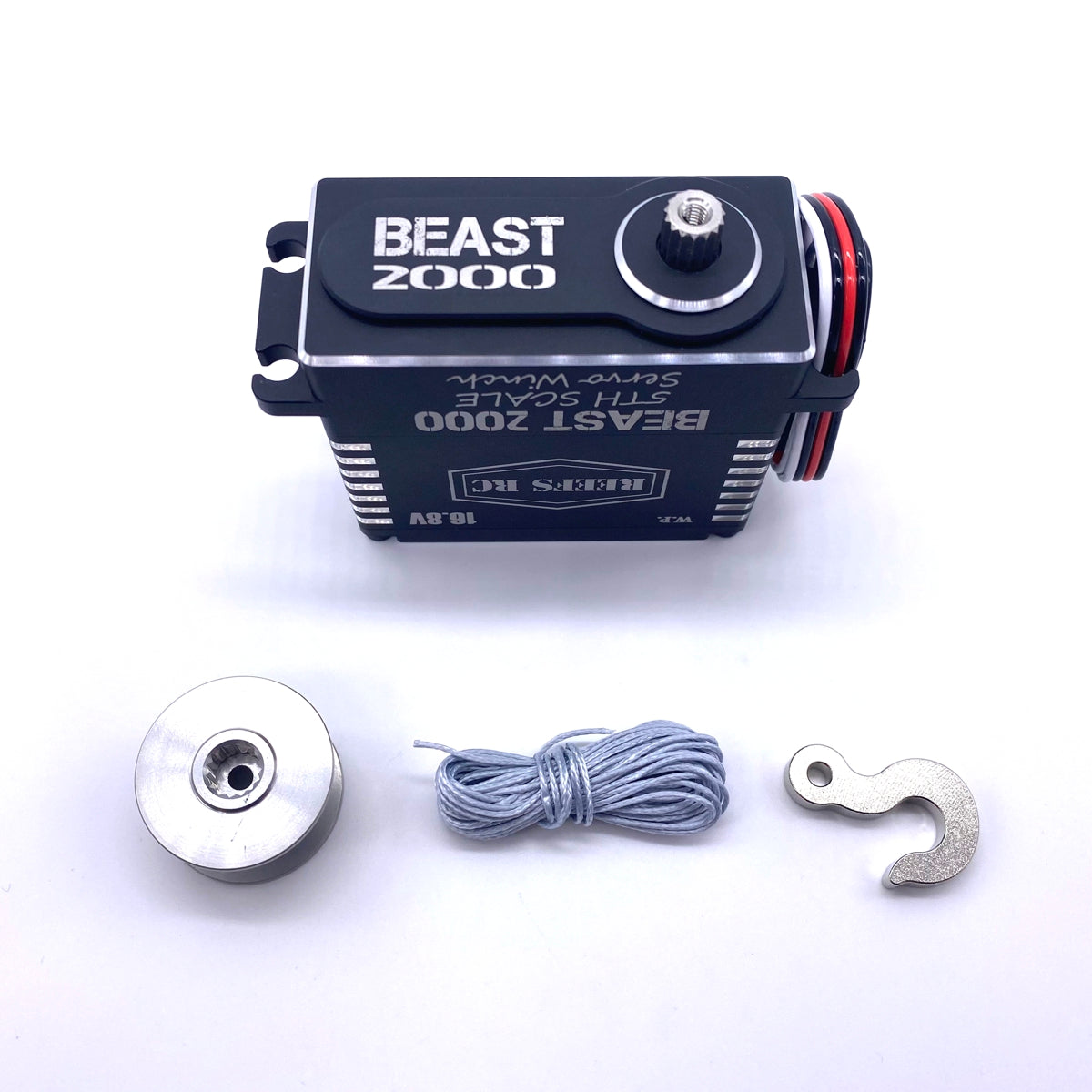 Beast 2000 1/5th Scale Servo Winch w/Spool, Hook & Syn Line