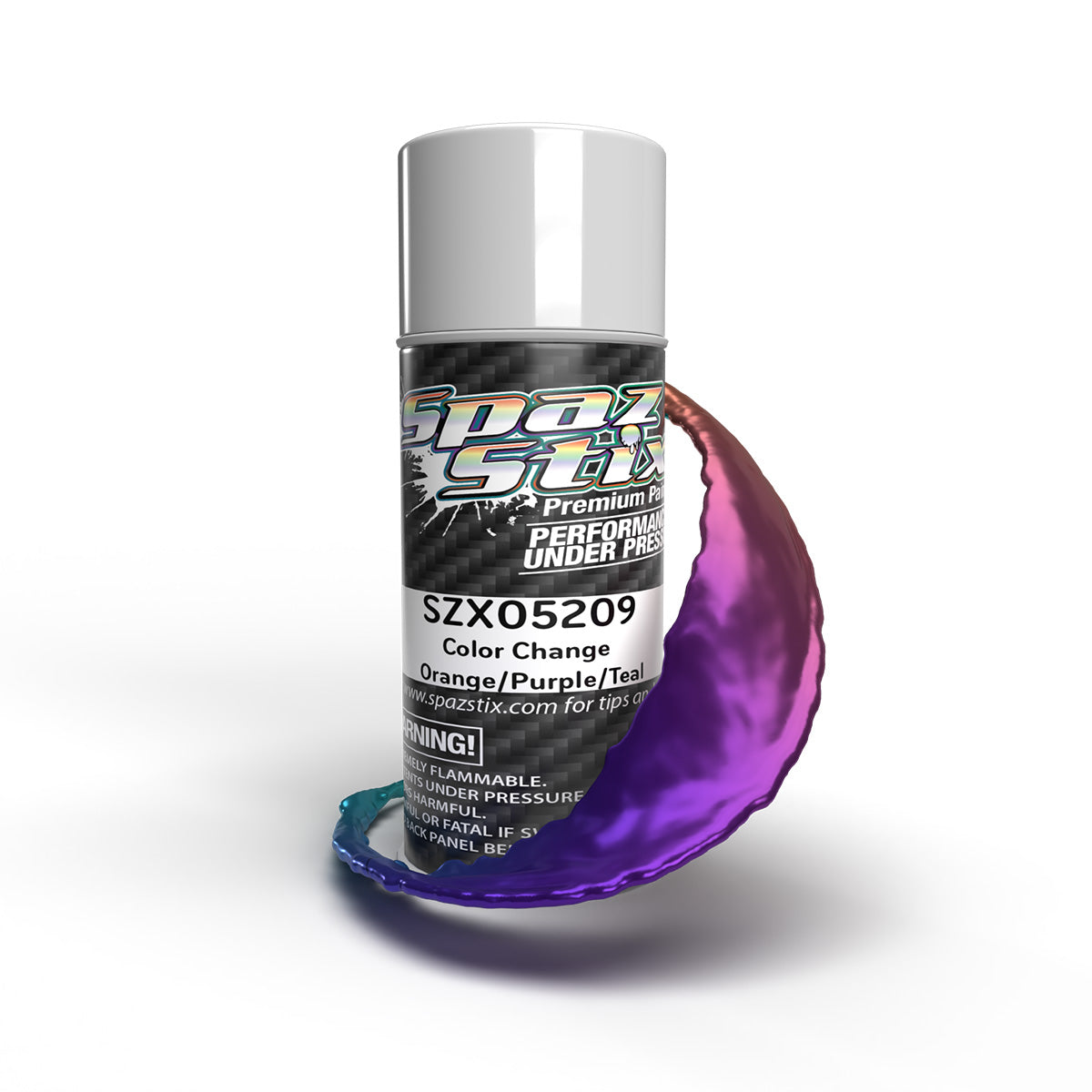 Color Change Aerosol Paint, Orange/Purple/Teal, 3.5oz Can