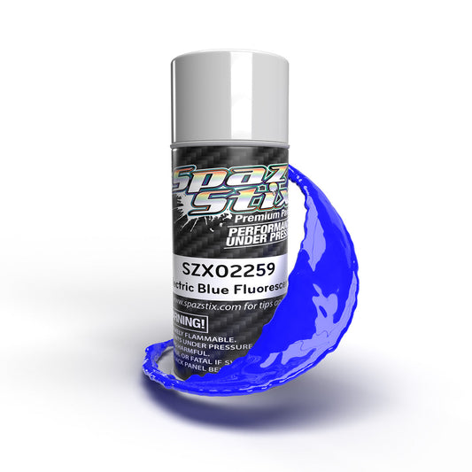 Electric Blue Fluorescent Aerosol Paint, 3.5oz Can