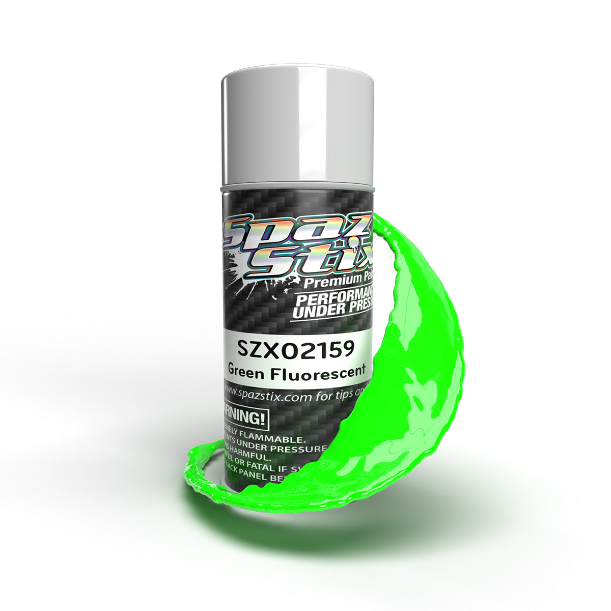 Green Fluorescent Aerosol Paint, 3.5oz Can