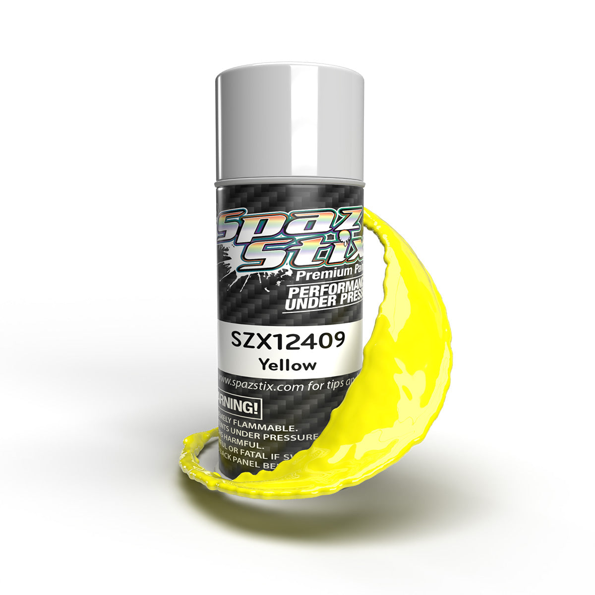 Solid Yellow Aerosol Paint, 3.5oz Can