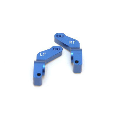 ALUMINUM 1 DEG TOE-IN REAR HUB CARRIERS (BLUE)