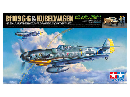 1/48 Messerschmitt Bf109 G-6 & Kubelwagen Type 82 Plastic