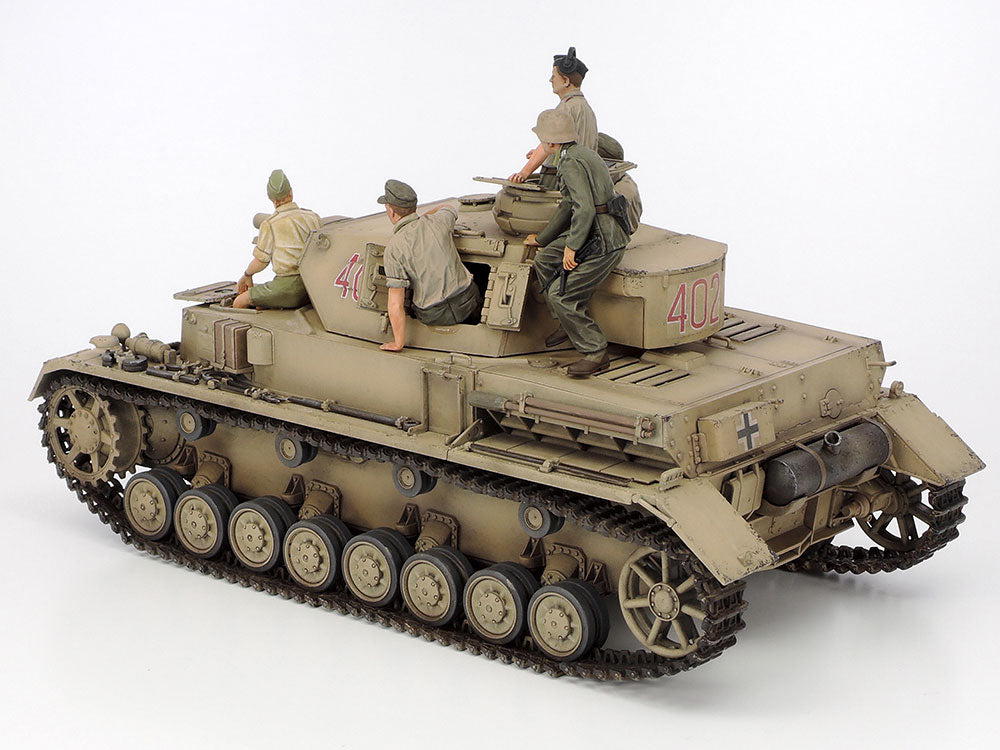 1/35 German Tank Panzer IV Ausf.F & Motorcycle Model Set