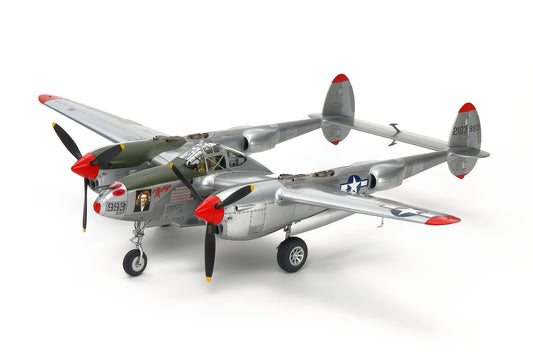 1/48 Aircraft Lockheed P-38 J Lightning Plastic Model Kit