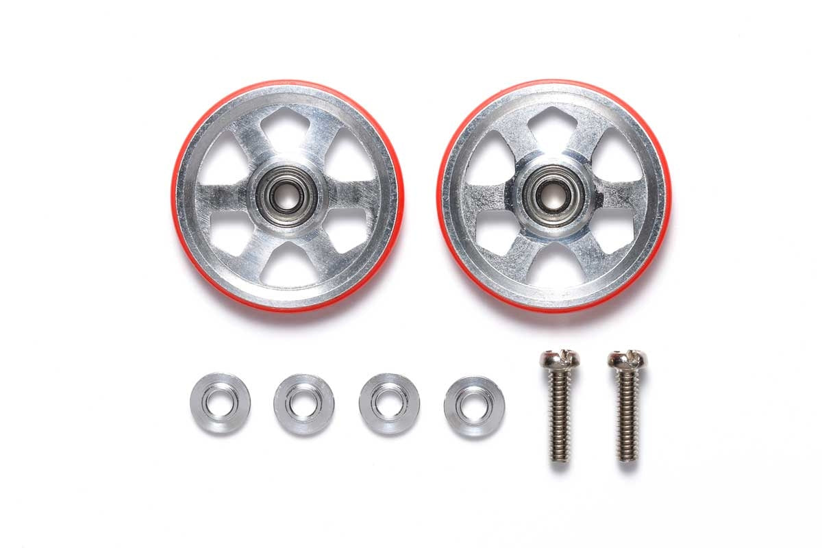 19mm Aluminum Ball-Race Rollers (6 Spokes) w/ Plastic