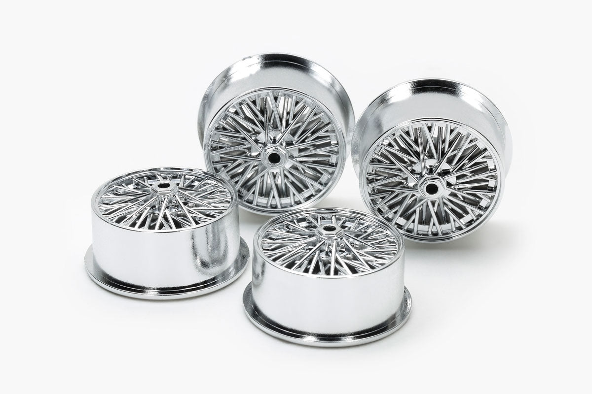 JR Wire Spoke Wheels, Silver Plated for LP Tires