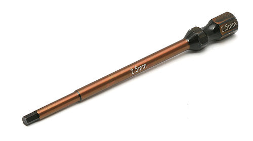 1/4 in Hex Driver Bit, 2.5mm Metric