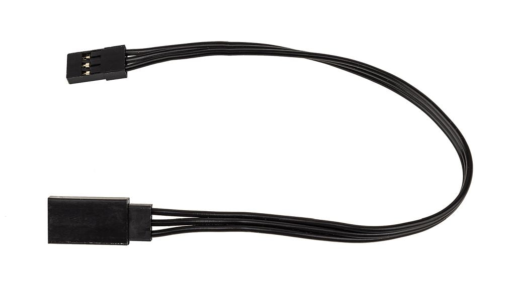 175mm Servo Wire Extension, Black, (6.89in)