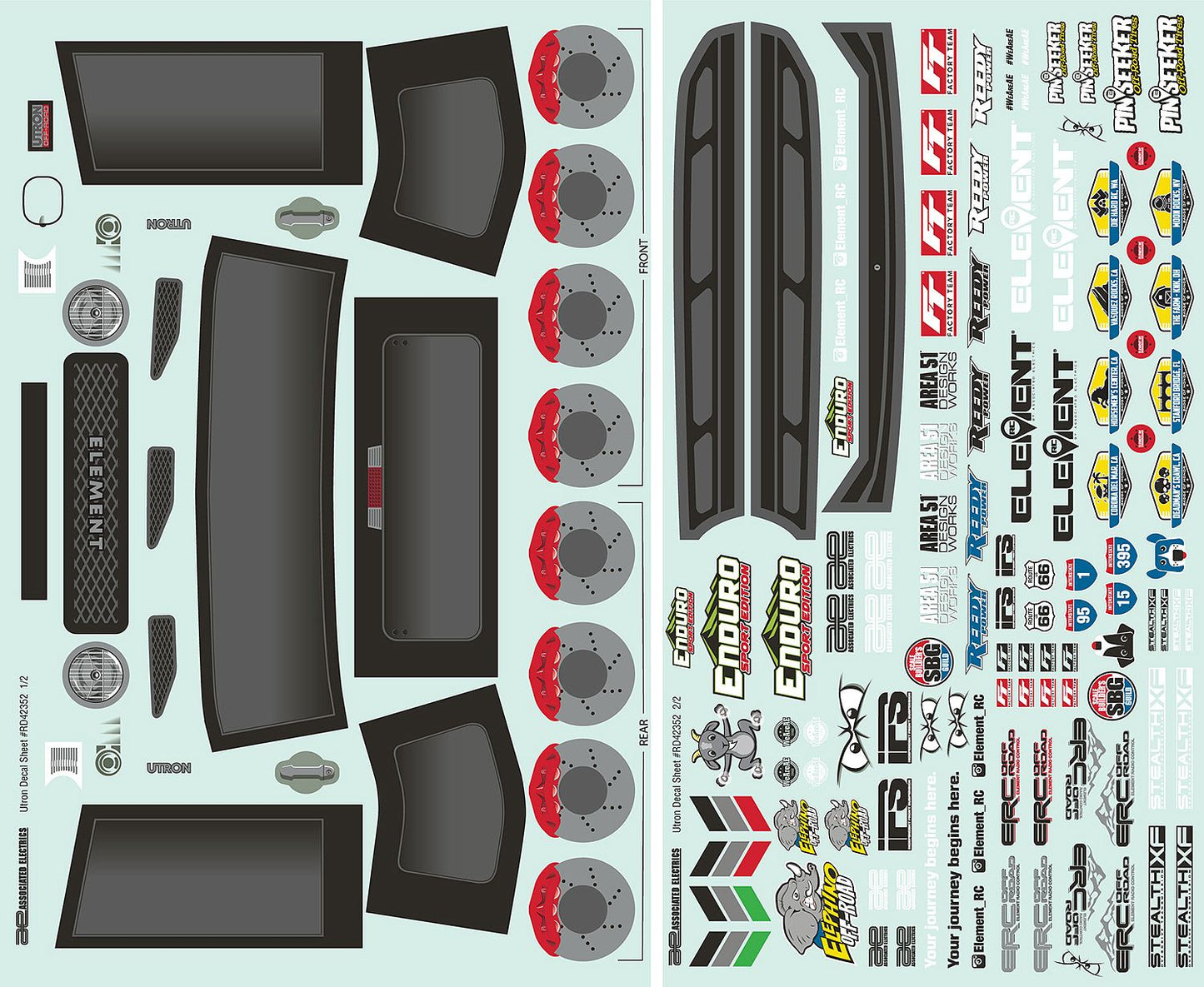 Enduro SE, Utron Body Decal Sheet