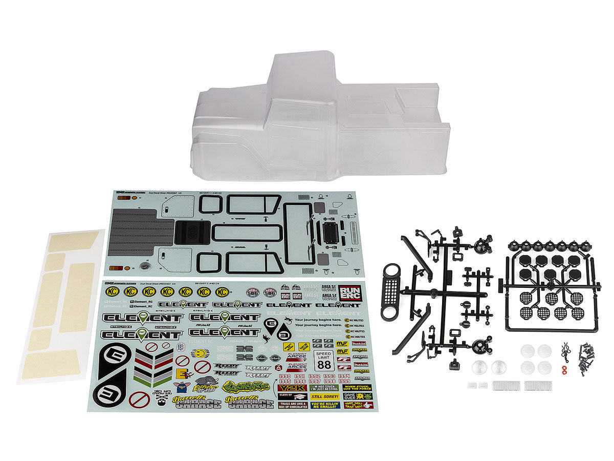 Enduro Zuul Body Set, Clear