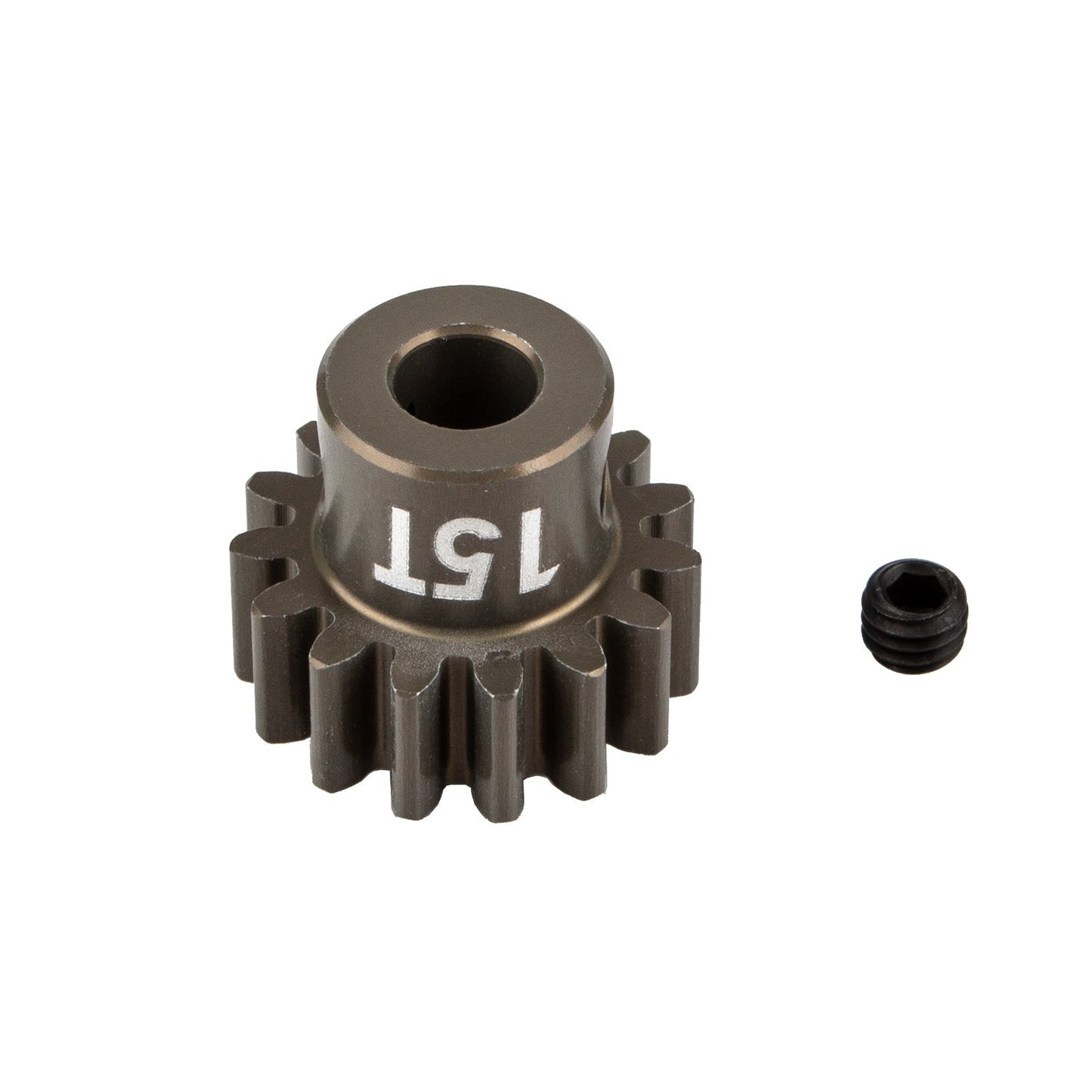 Factory Team Pinion Gear, 15T-MOD 1, 5mm Shaft, Aluminum