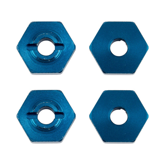 FT 1:14 Wheel Hexes, Blue Alum