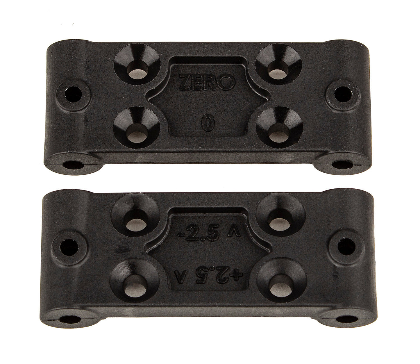 RC10B6.4 Front Bulkhead Set 0deg amd 2.5deg