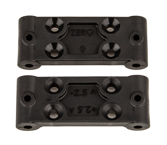 RC10B6.4 Front Bulkhead Set 0deg amd 2.5deg