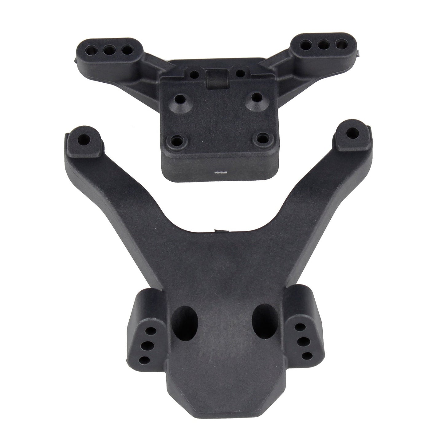 RC10B6 Factory Team Top Plate Ballstud Mount, Carbon