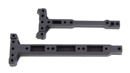 RC10B74 FT Chassis Braces, Carbon Fiber