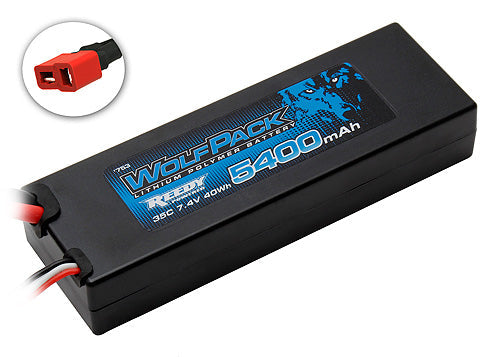 WolfPack LiPo 5400mAh 35C 2S 7.4V with T-Plug