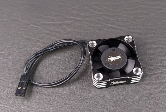 Fan 30x30x10 HiFlow Black/ Silver, 2pin 180mm