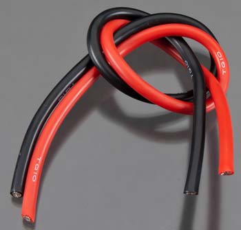 10 Gauge Super Flexible Wire - 1' ea. Black and Red