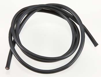 10 Gauge Super Flexible Wire- Black 3'