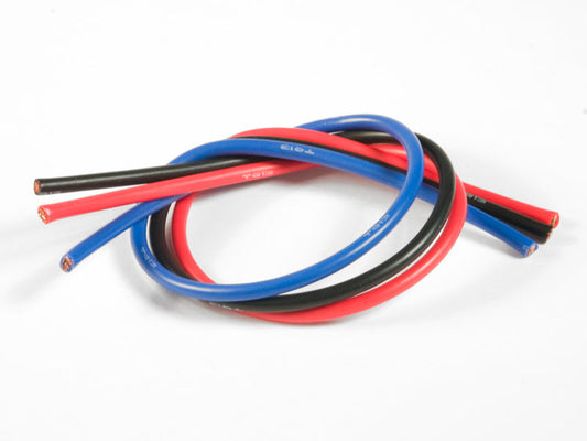 13 Gauge Super Flexible Wire- 1' ea. Black, Red, Blue