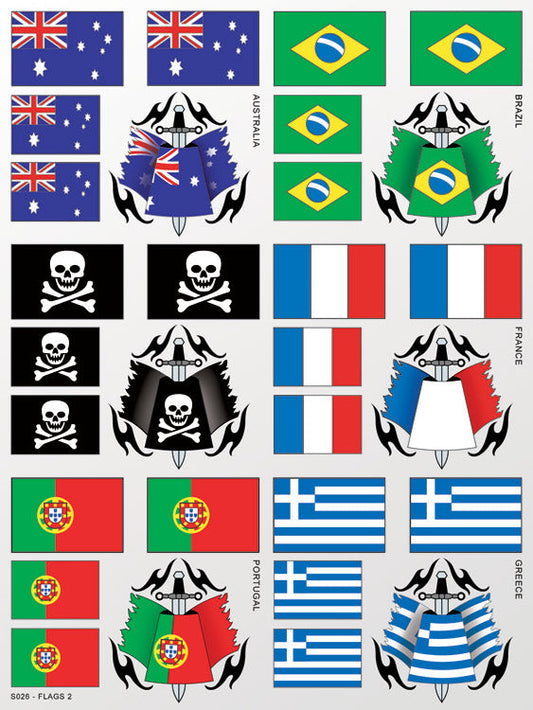 Flags 2 Sticker Sheet